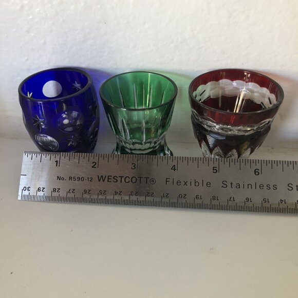 FABERGE CRYSTAL NA ZDOROVYE VODKA SHOT GLASS SET 3 in Set - Picture 11 of 11